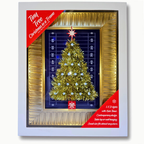 Tiny Football Christmas Tree in a Frame - 867