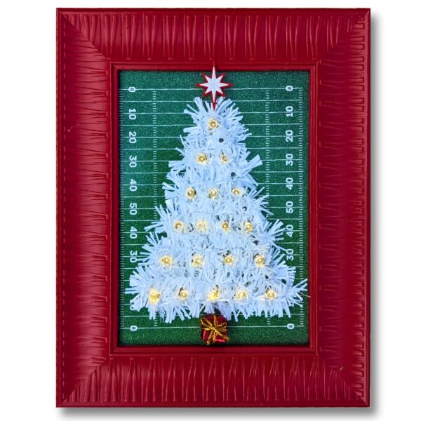 Tiny Football Christmas Tree in a Frame - 916