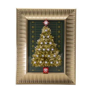 Tiny Football Christmas Tree in a Frame - 627