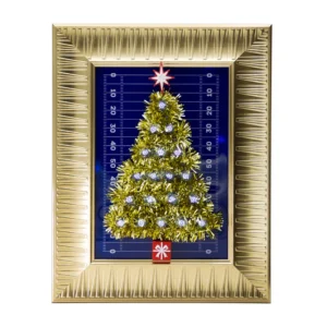 Tiny Football Christmas Tree in a Frame - 867