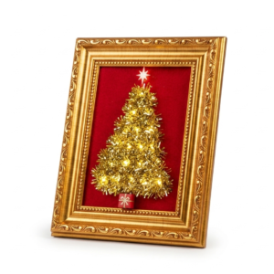 Tiny Football Christmas Tree in a Frame - 861